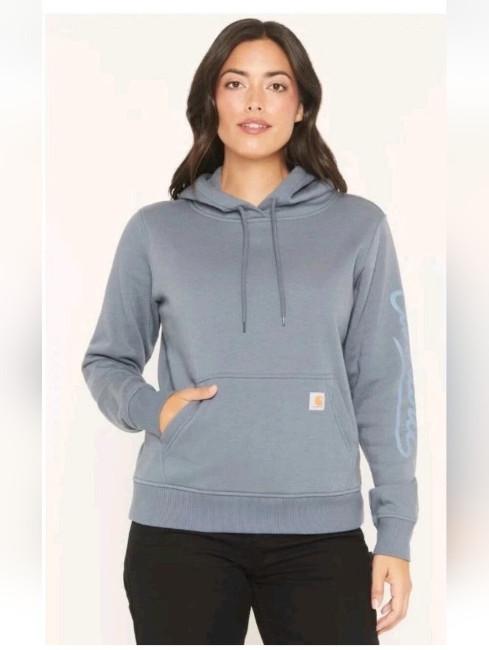 CARHARTT Women's Carhartt Sawyer Script Logo Hoodie Rain Defender Sz Sm Nwot